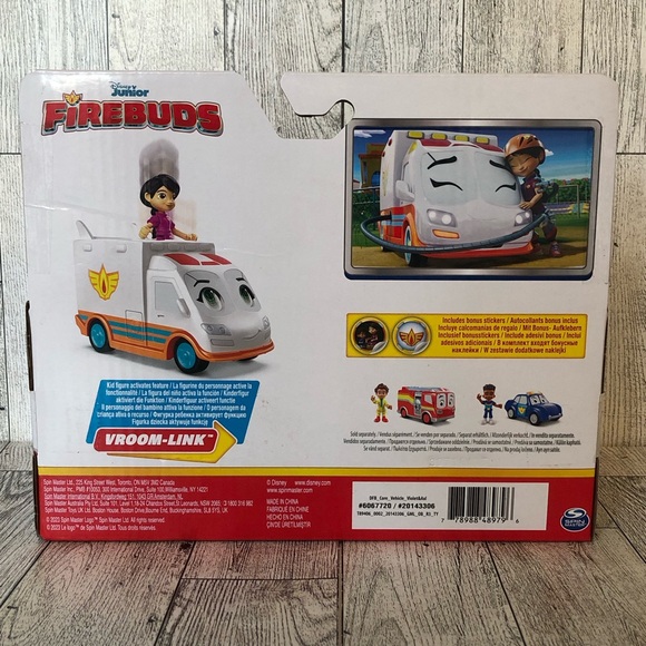 Spinmaster - Disney Junior Firebuds Violet & Axl Figure & Ambulance Vehicle Set - Picture 3 of 6